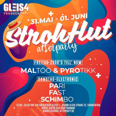 Die größte Afterparty zum Strohhutfest!