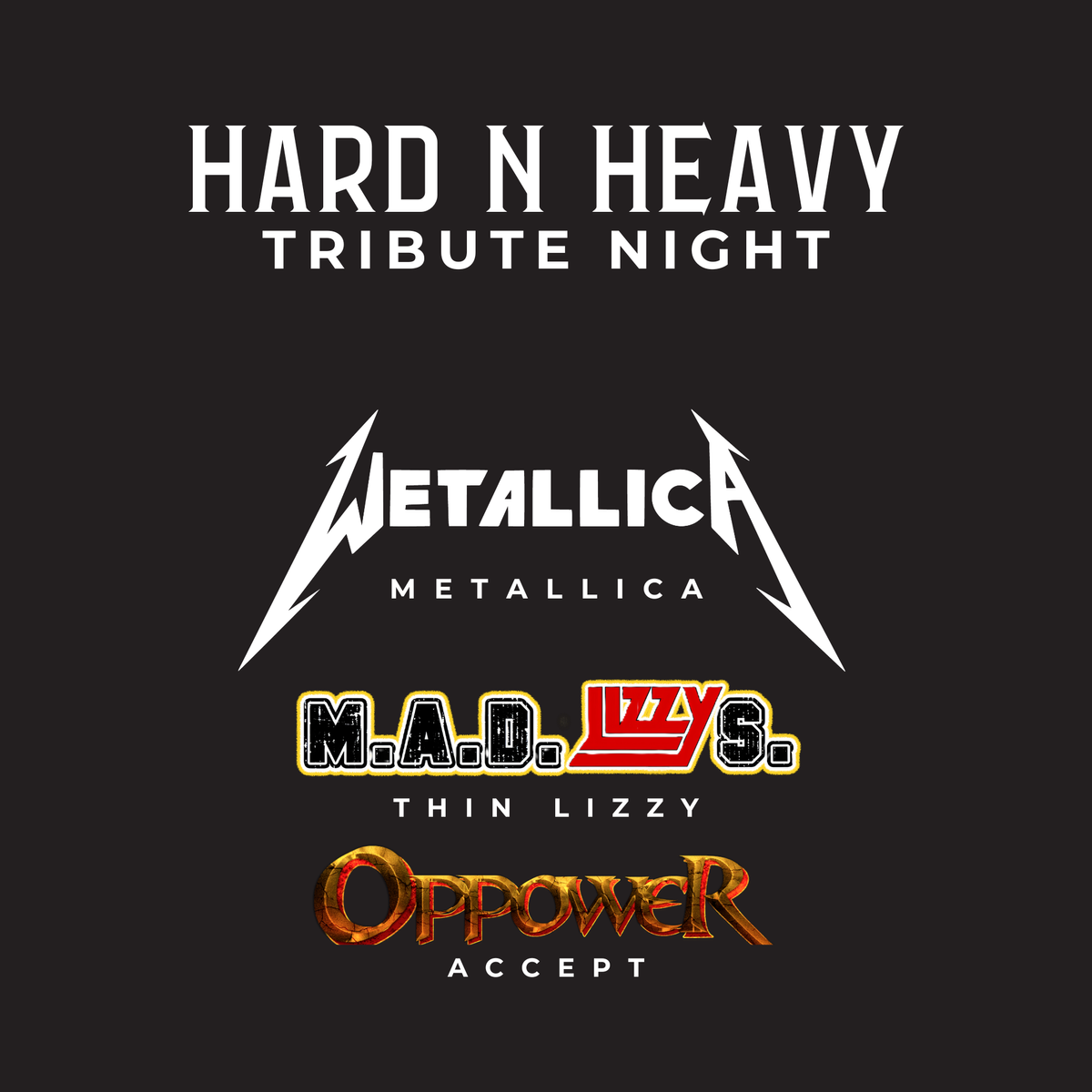 Hard 'n' Heavy Tribute Night
